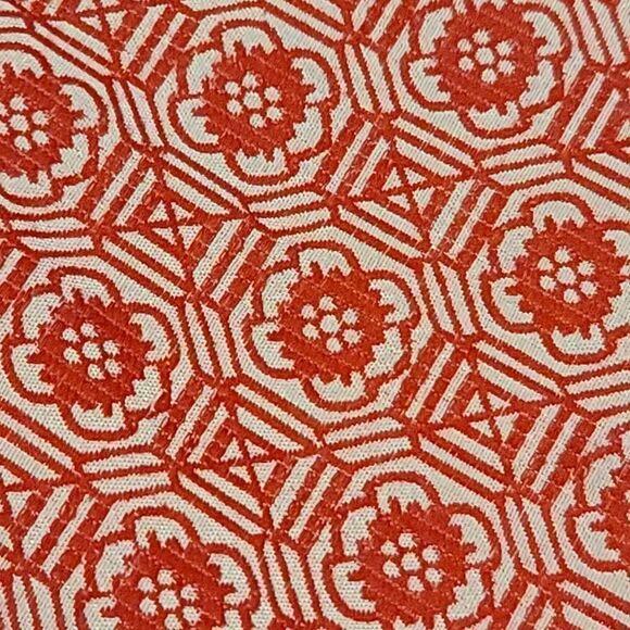 Talbots Coral Pink White Patterned Cropped Pants NWT 12P - Picture 3 of 6